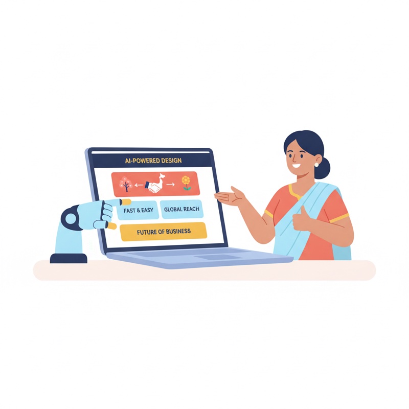 A modern business website built with AI