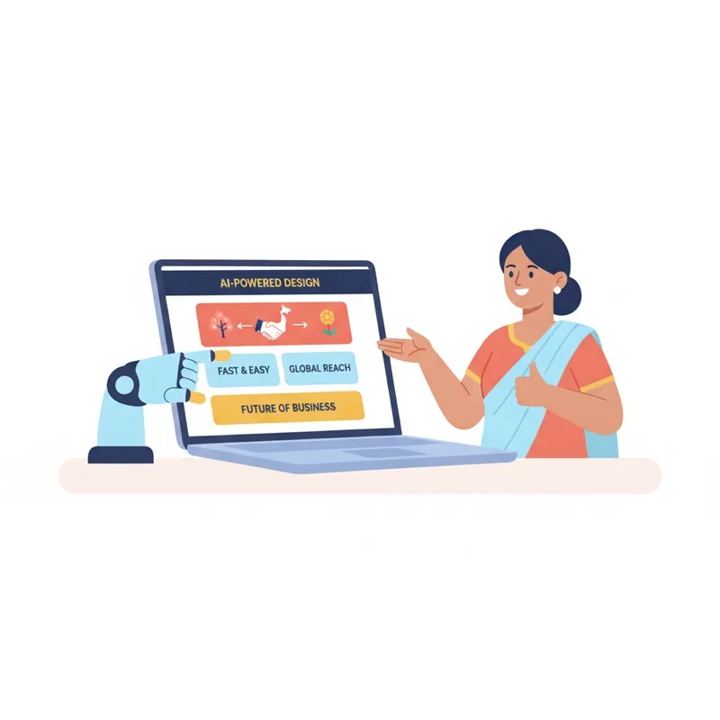 A modern business website built with AI